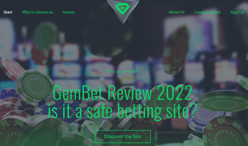 GemBet Review Landing Page